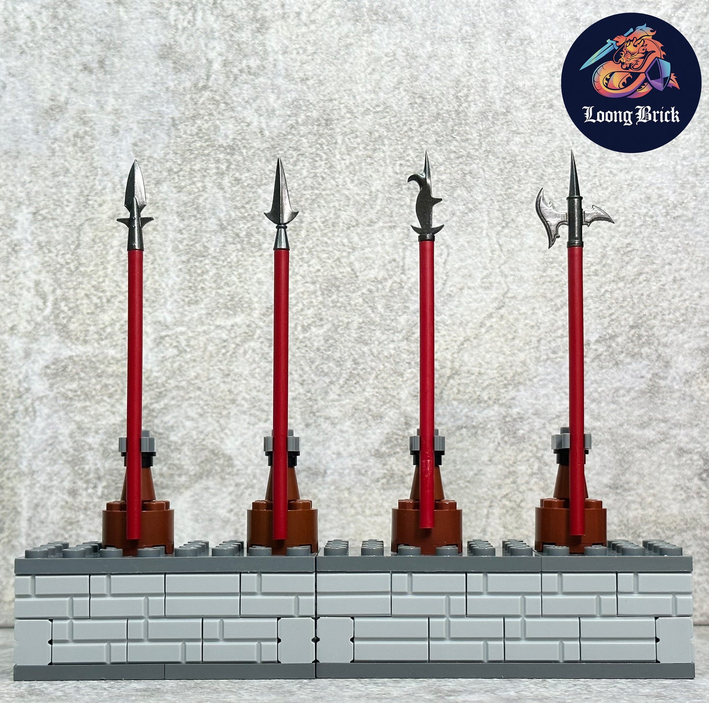 Polearm(Titanium & Dark Red)