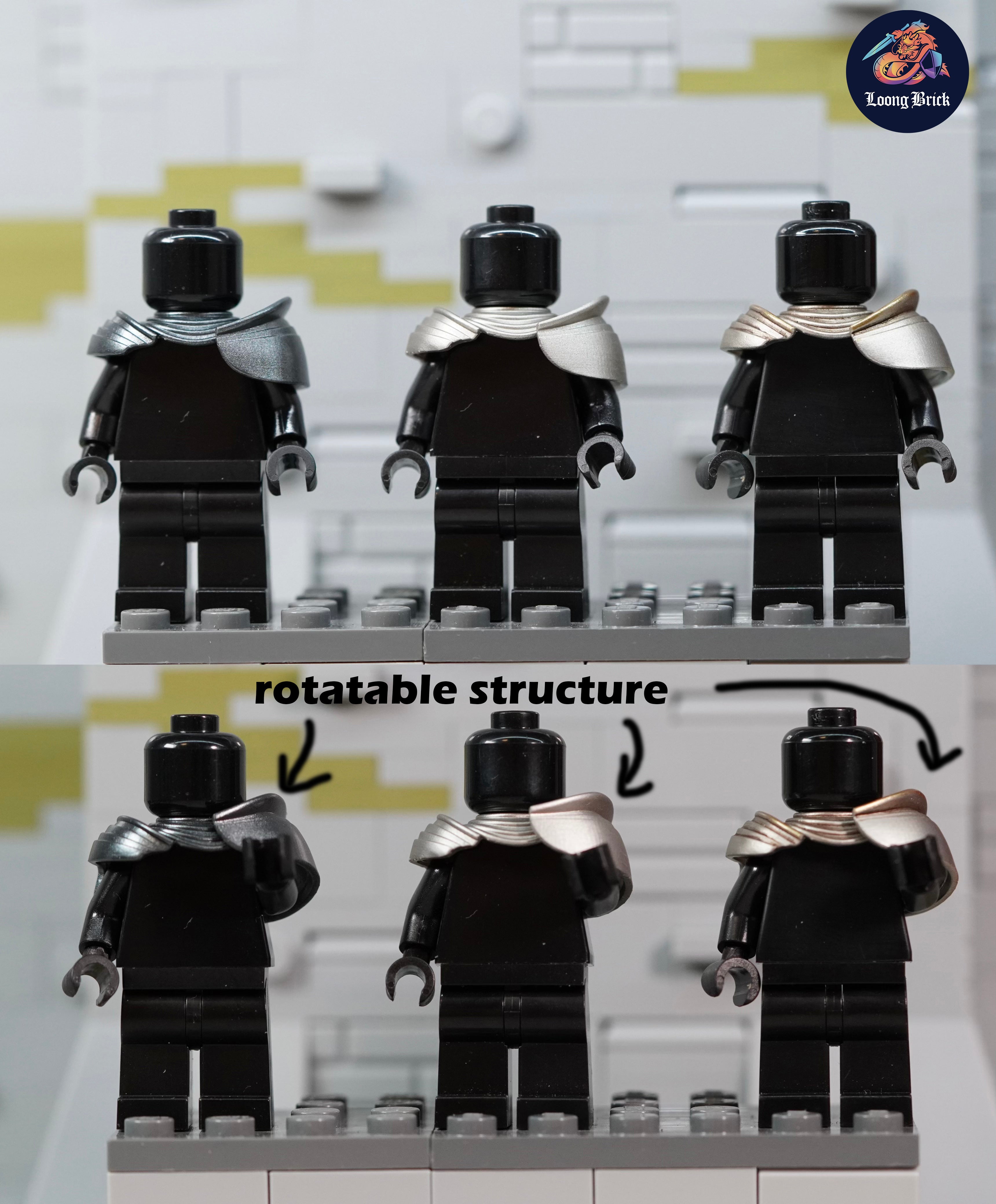 Head Rotation Armor Rotatable Shoulder Armor (Limited Edition) – loongbrick