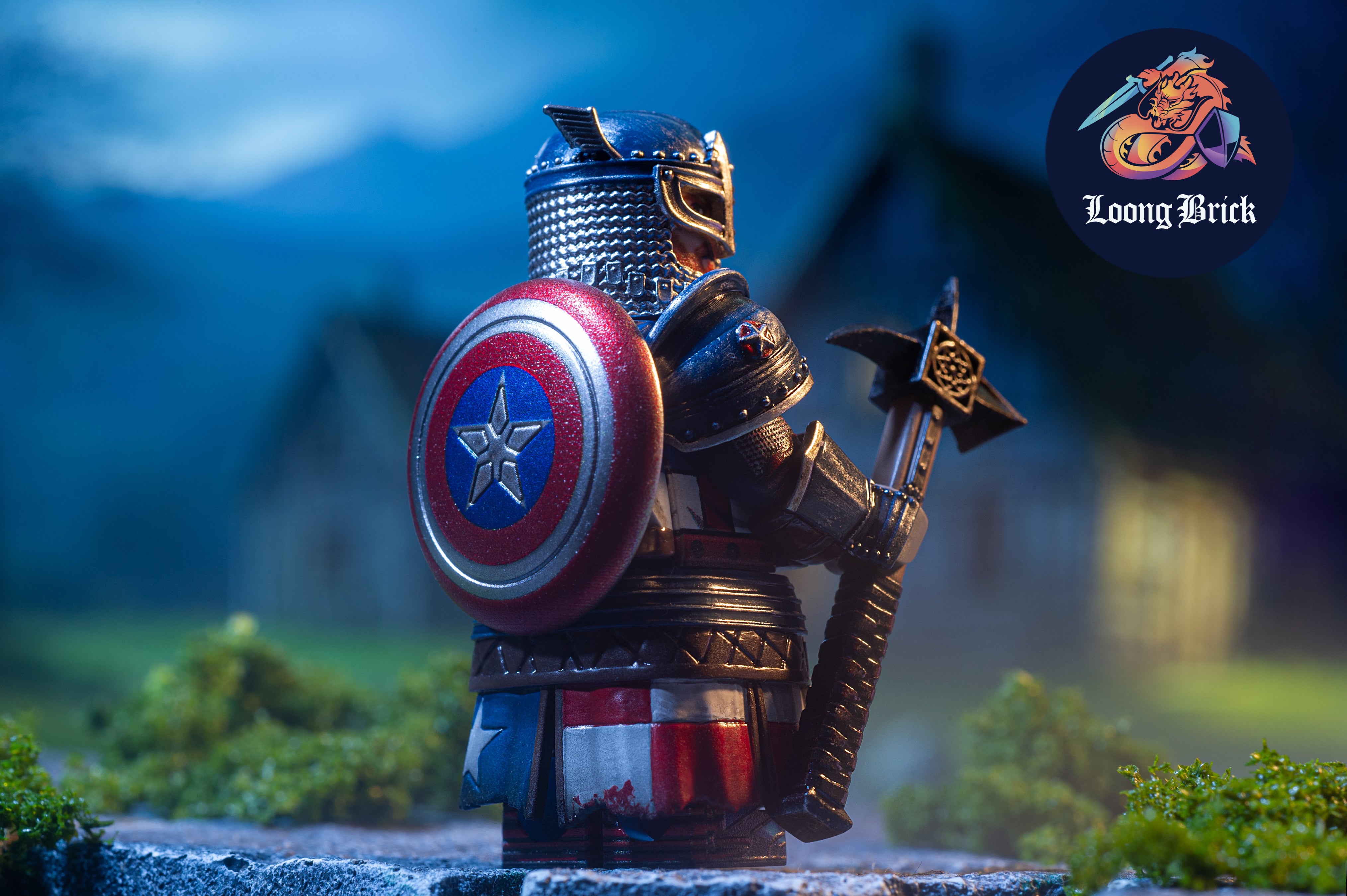 Knight Captain 【In Stock】Captain America Knight – loongbrick